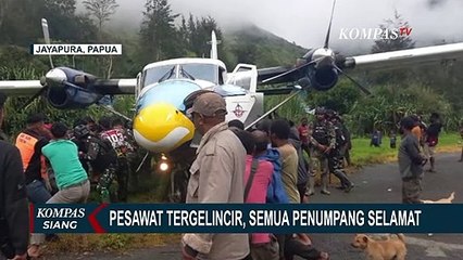 Tabrak Pohon Saat Mendarat, Pesawat Sam Air Tergelincir di Papua, Semua Penumpang Selamat
