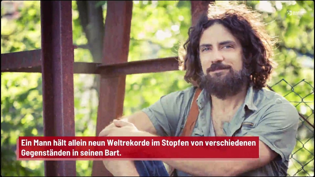 Mann hält neun Weltrekorde mit seinem Bart