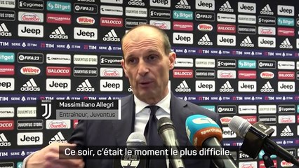Allegri : "Faire le travail sur le terrain"