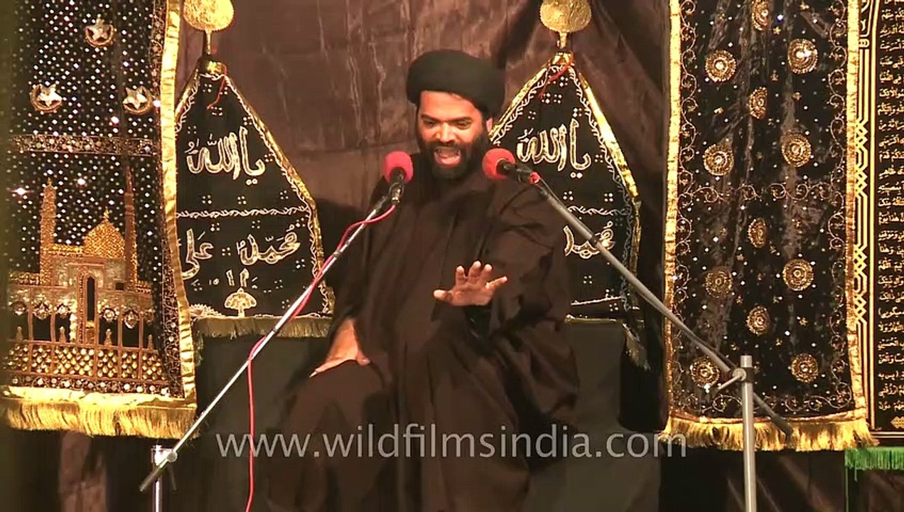 Shia saint speaks at Muharram mourning