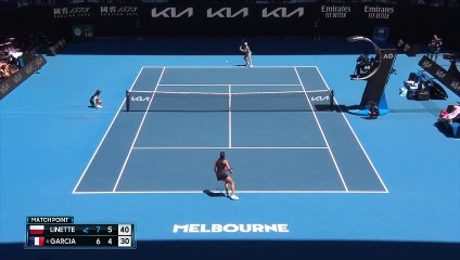 Linette stuns Garcia to reach maiden grand slam quarter-final