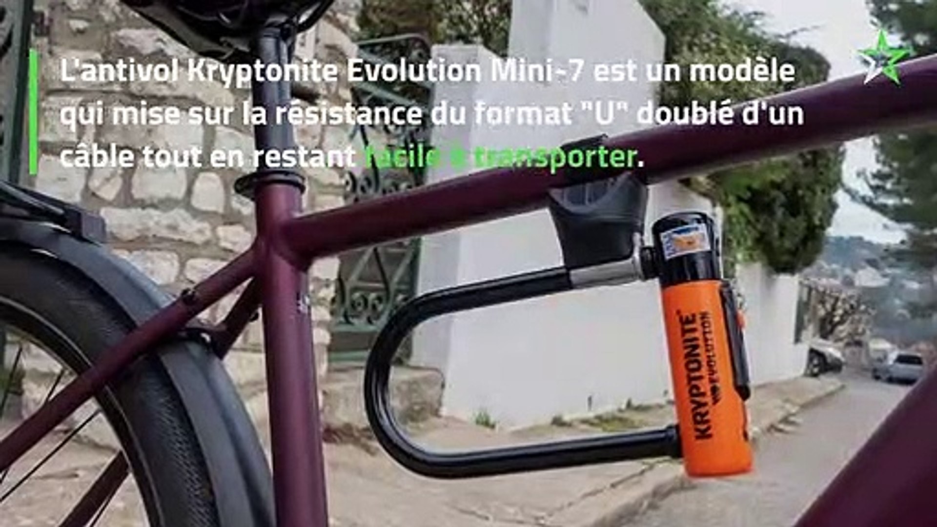 Kryptonite Evolution Mini 7 Antivol en U pour vélo et câble