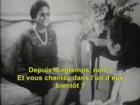 Oum Kalsoum 1ere interview télé - Paris 1967
