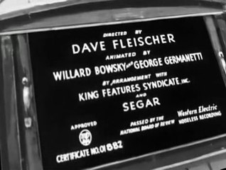 Popeye (1933) E064 Bulldozing The Bull