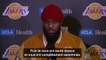 Lakers - LeBron James : "Nous ne sommes pas une équipe qui se couche"