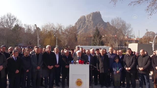 AFYONKARAHİSAR - İsveç'te Kur'an-ı Kerim'in yakılması protesto edildi
