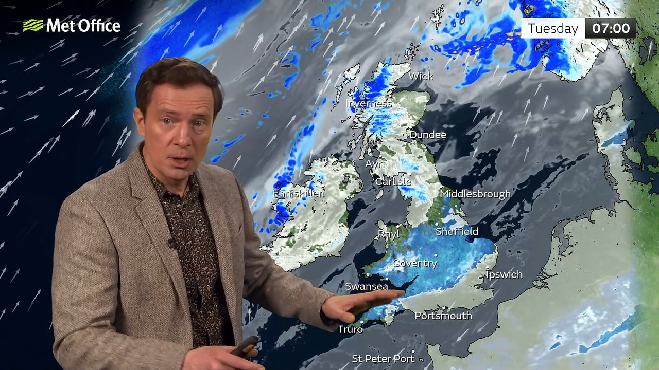 Met Office Afternoon Weather Forecast 23/01/23 – Cold in the south