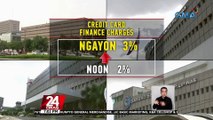 Finance charges sa credit card, ibinalik ng BSP sa 3% mula sa 2% | 24 Oras