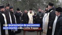 Ukraine: cérémonie religieuse en hommage aux victimes de la frappe à Dnipro