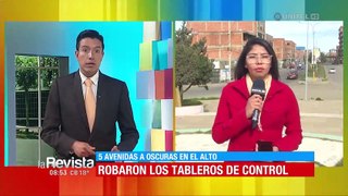 Robo de térmicos en El Alto deja sin luz a cinco avenidas