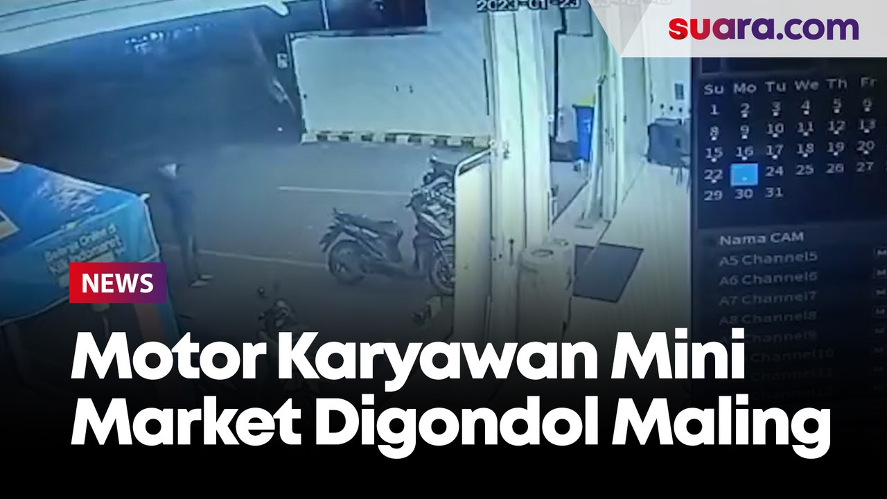 Motor Karyawan Mini Market di Kebon Jeruk Digondol Maling Jelang Subuh, Pelaku Terekam CCTV