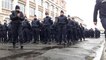 Les élèves policiers de Dordogne s'entrainent avant le défilé du 14 juillet à Paris