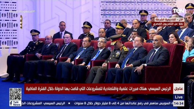 السيسي: مفيش أرض فيكي يا مصر حد يقدر ياخدها مننا أو يسيطر عليها بفضل الله محدش يقدر
