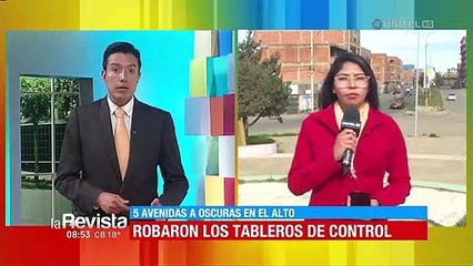 Falta de luz por robo de térmico en avenidas provocó accidentes de tránsito, denuncian vecinos de El Alto