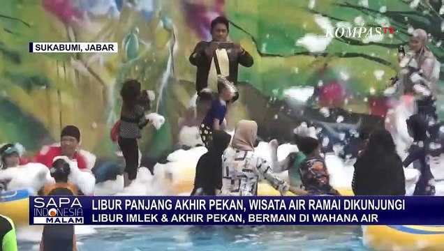 Libur Tahun Baru Imlek, Warga Padati Wahana Air di Sukabumi dan Pantai Jerman!