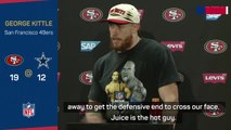 Kittle jokes game-changing catch was for TV