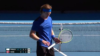 Rublev battles to victory over Rune in Australian Open epic