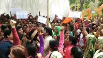 Anganwadi worker helper on strike, 1435 Anganwadi lock not open