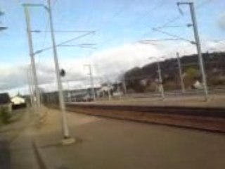 Départ de la BB15063 à Serquigny vers Paris