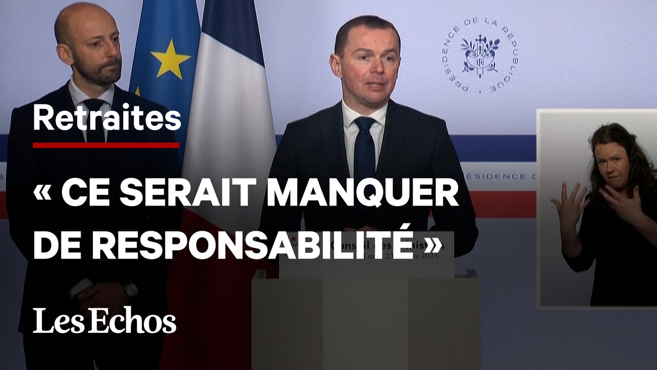 Retraites : revenir sur les 64 ans « serait renoncer au retour à l'équilibre », pour Olivier Dussopt