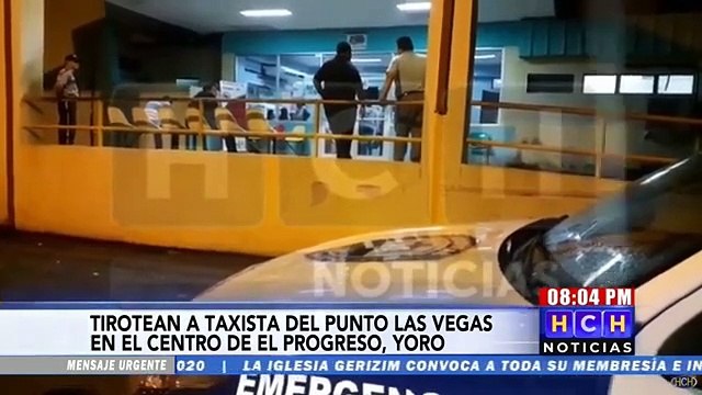 Sicarios atentan contra chófer de taxi en El Progreso, Yoro