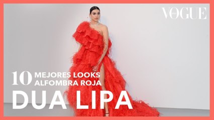 Dua Lipa y sus 10 mejores looks en la alfombra roja