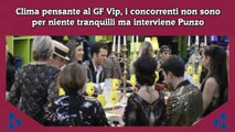 Clima pensante al GF Vip, i concorrenti non sono per niente tranquilli ma interviene Punzo