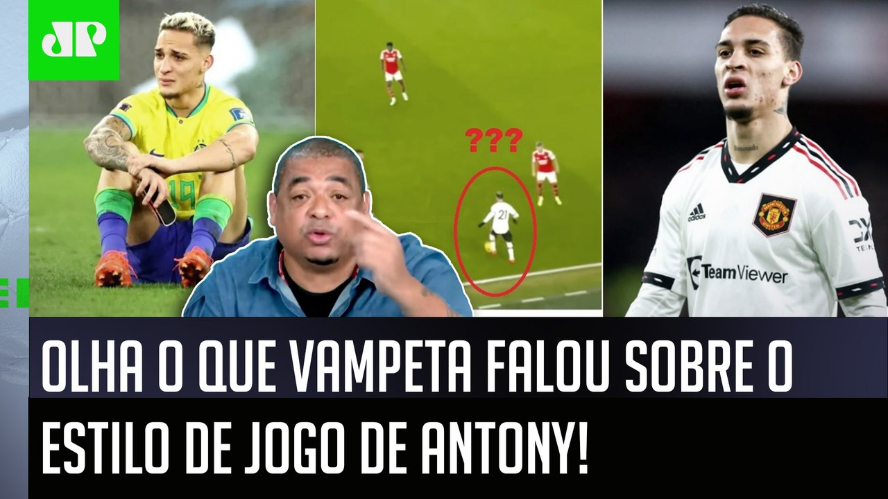 "É MUITO OBA-OBA! Eu TAVA VENDO o Antony jogar no Manchester United e..." Vampeta POLEMIZA!