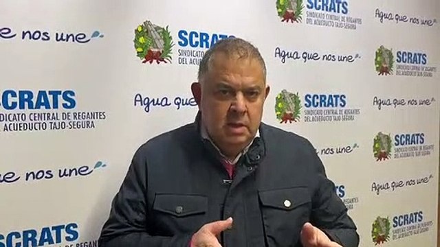 El presidente de los regantes del Tajo-Segura explica la concentración en la Moncloa