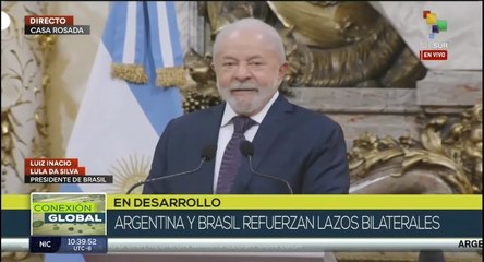 Lula: La relación entre Brasil y Argentina será la mejor entre todos los países de Suramérica