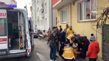 Çorlu'da otomobil ile çarpışan motosikletli kurye yaralandı