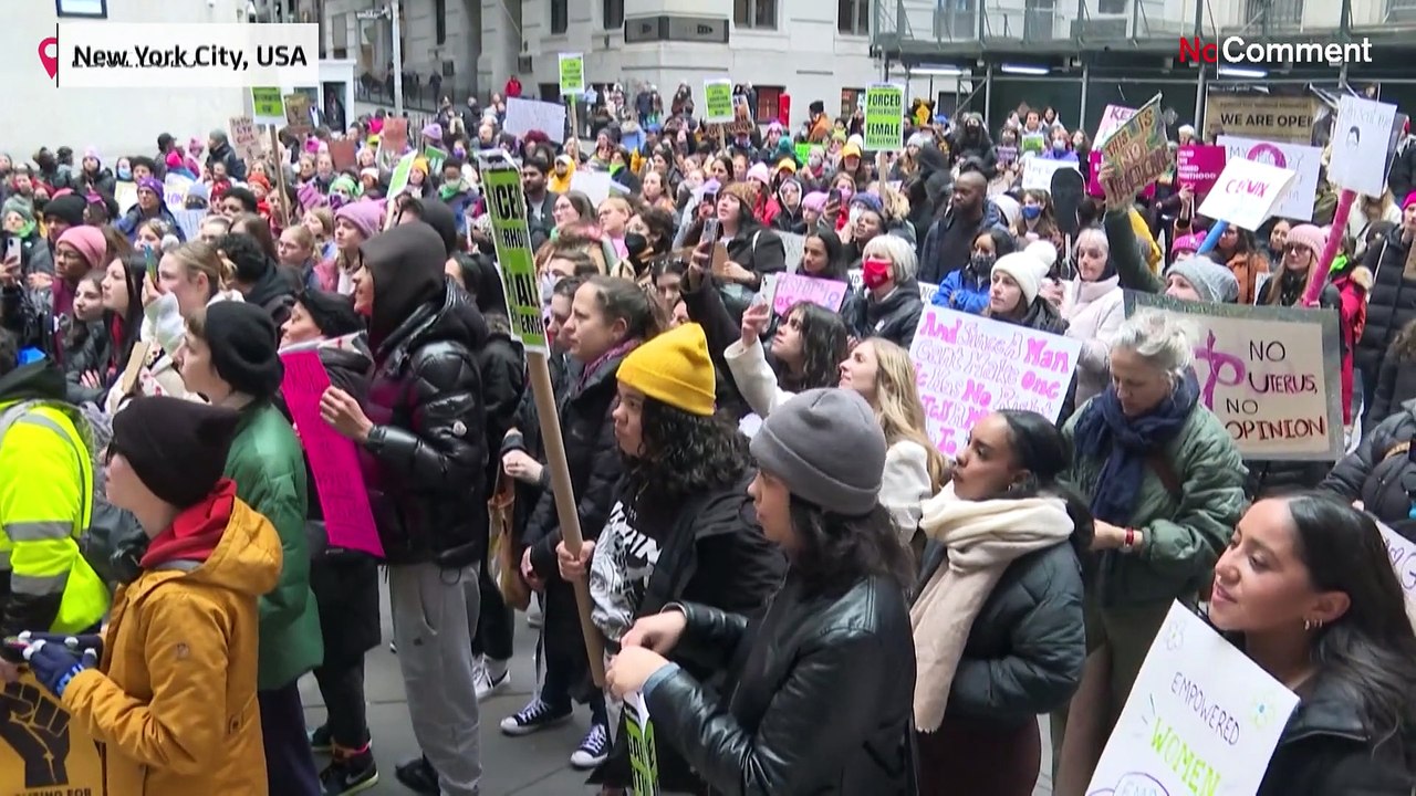 New York City: Marsch für das Recht auf Abtreibung