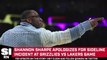 Shannon Sharpe Apologizes for Scene at Lakers Game