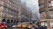 Fire at Edinburgh’s former Jenners building sends plumes of smoke into air