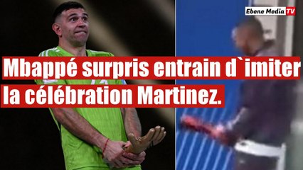 PSG: Mbappé surpris entrain d`imiter la célébration Emiliano Martinez.
