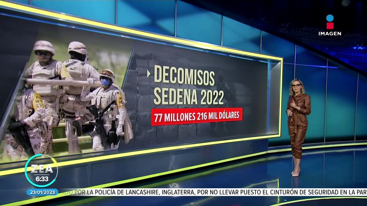 Sedena informa sobre decomisos y detenciones de los últimos cuatro años