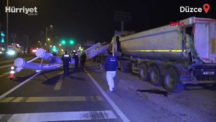 Freni boşalan TIR kaza yaptı! D-100 ulaşıma kapandı