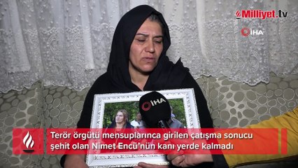 Şehidin kanı yerde kalmadı! 'Babamın bayrağını devralacağım'
