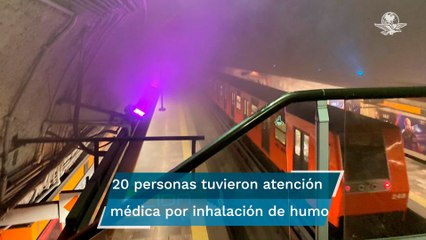 Reportan intoxicados por humo en la estación Barranca del Muerto en la Línea 7 del Metro