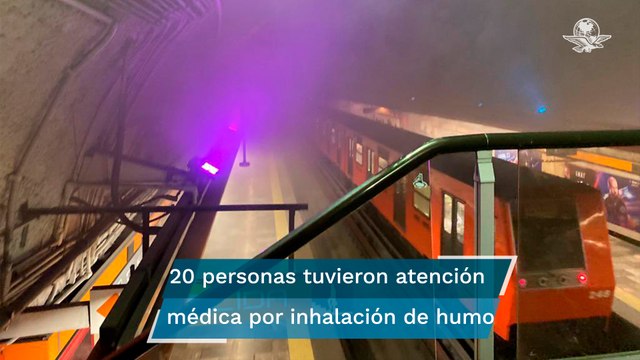 Reportan intoxicados por humo en la estación Barranca del Muerto en la Línea 7 del Metro