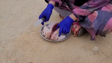 The best recipe for cooking  Persian Akbar Jooje ♧ iranian village lifestyle