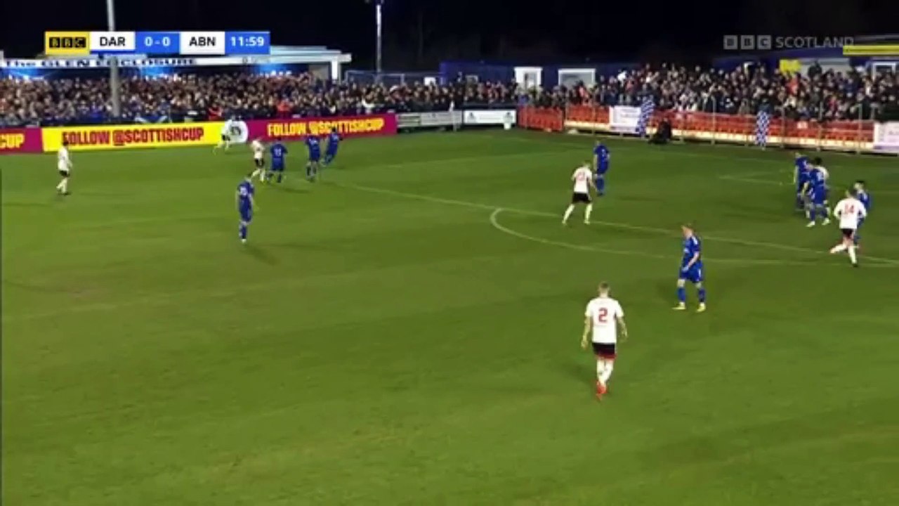 Darvel Vs Aberdeen scottish cup last 32 1 half