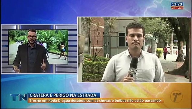 Moradores reclamam de cratera em estrada na zona rural de Cariacica