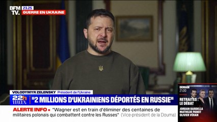 Volodymyr Zelensky: "Environ 2 millions d'Ukrainiens ont été déportés en Russie"