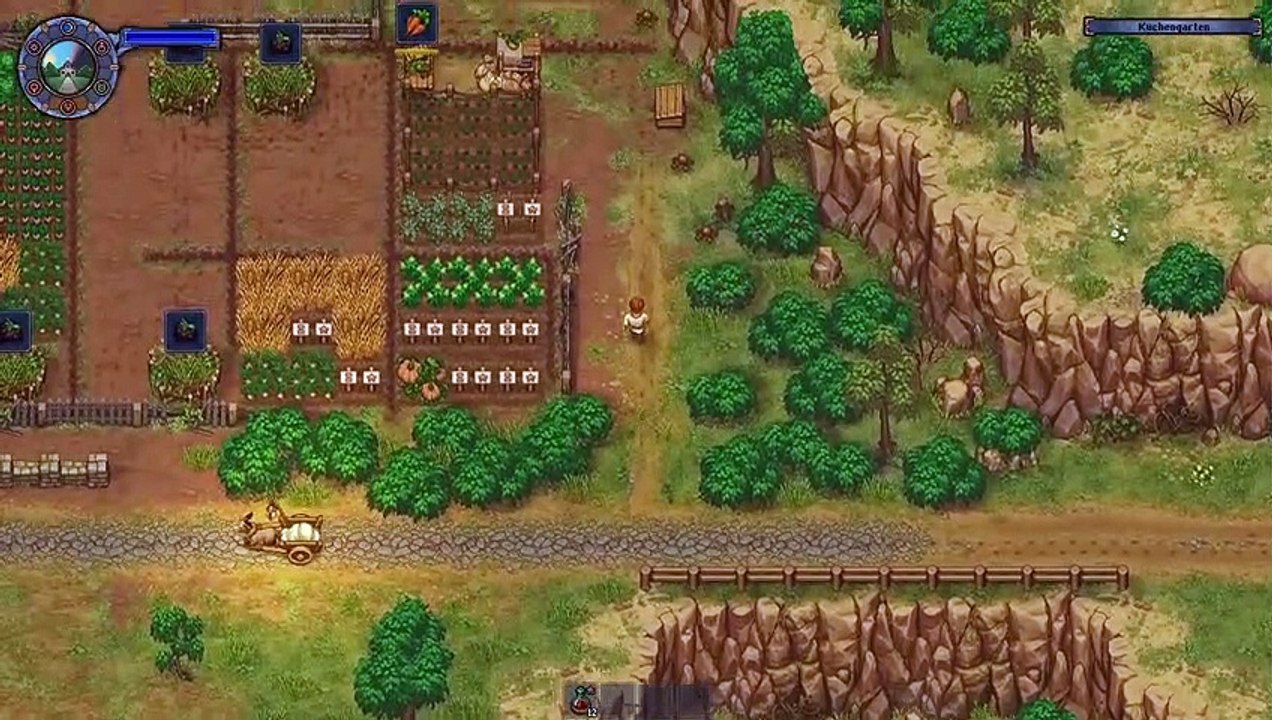 Zombie pflanzen Karotten. Graveyard Keeper #61