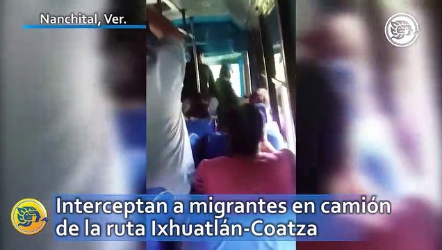 Interceptan a migrantes en camión de la ruta Ixhuatlán-Coatza