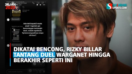 Dikatai Bencong, Rizky Billar Tantang Duel Warganet hingga Berakhir Seperti Ini