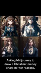 I asked Midjourney AI to Draw a Christian Tomboy for Reasons