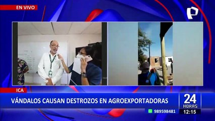 Ica: Manifestantes atacan a empresas agroexportadoras