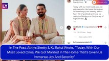 Athiya Shetty & KL Rahul Are Married! Newlyweds Share Beautiful Pictures From Their Wedding